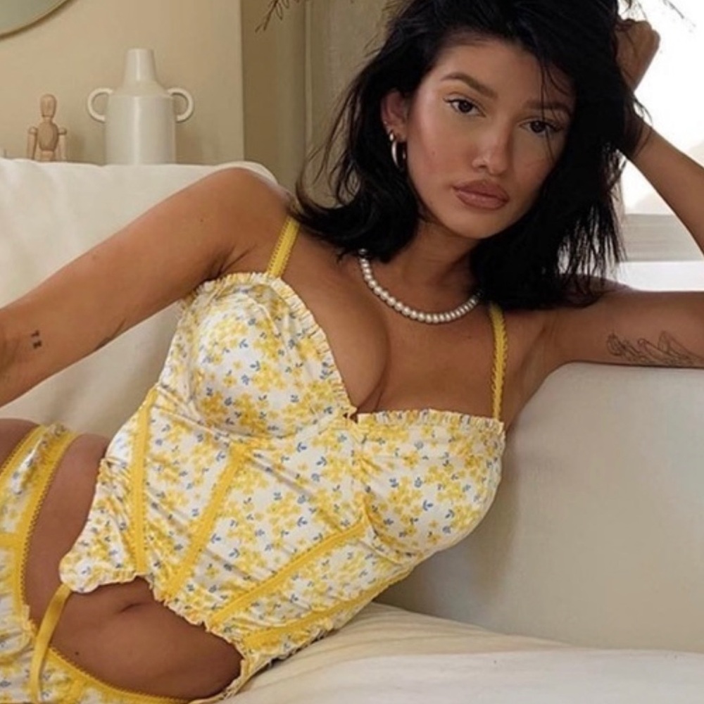 For Love and Lemons Daffodil Bustier NWT - Picture 2 of 6